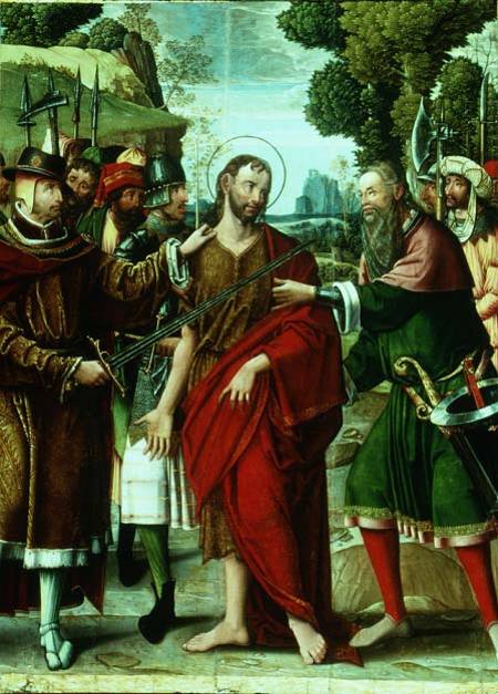 The Arrest of St. John the Baptist (panel) od Master of the St. Johns Retable