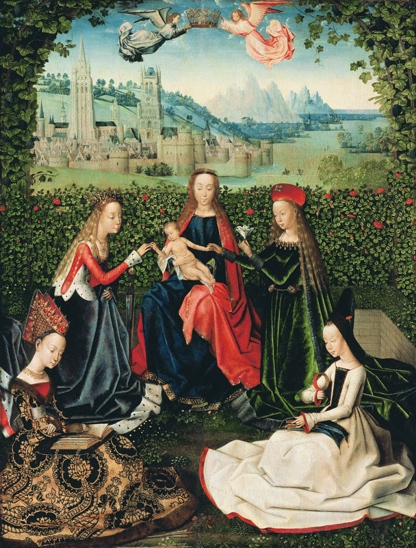 The Virgin of the Rose Garden, 1475-80 od Master of the St. Lucy Legend