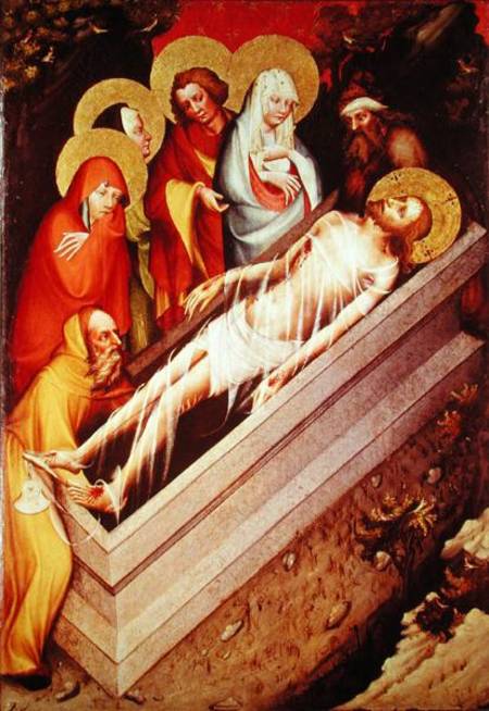 The Entombment, detail from the Trebon Altarpiece od Master of the Trebon Altarpiece