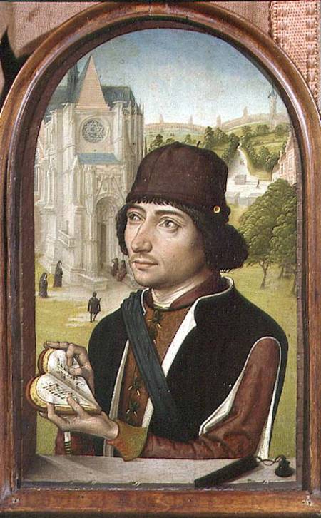 Portrait of a Young Man od Master of the View of St. Gudule