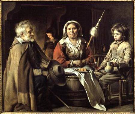 Peasants in an Interior od Mathieu Le Nain