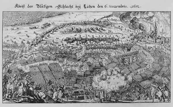 Abriss der Blutigen Schlacht bey Luetzen (...) od Matthäus Merian starší