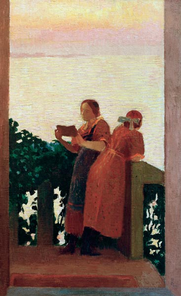 The Balcony or Sunset od Maurice Denis