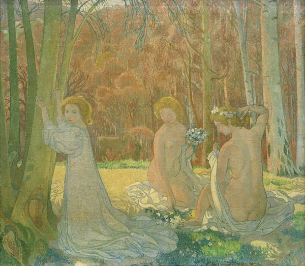 Figures in Spring Landscape od Maurice Denis