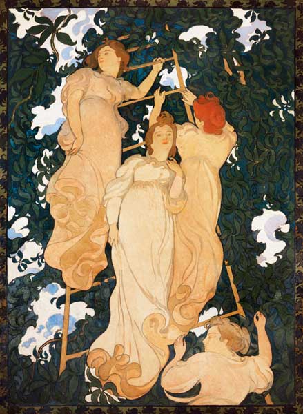 Ladder in the leaves  od Maurice Denis