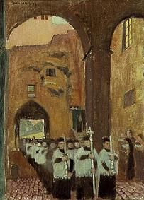 Procession in Rome. od Maurice Denis