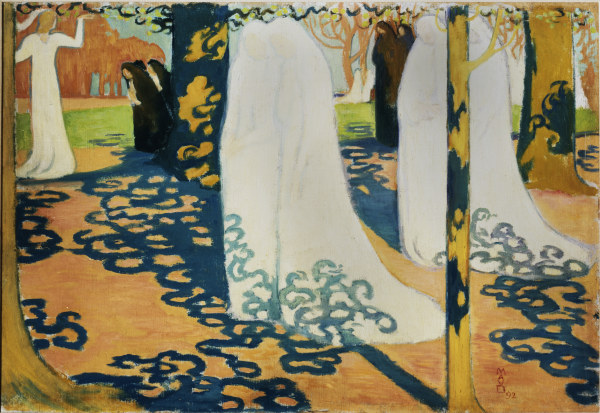 Maurice Procession under trees od Maurice Denis