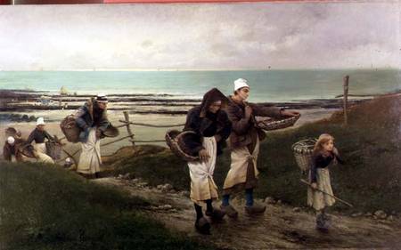 Breton Scene od Maurice Poirson