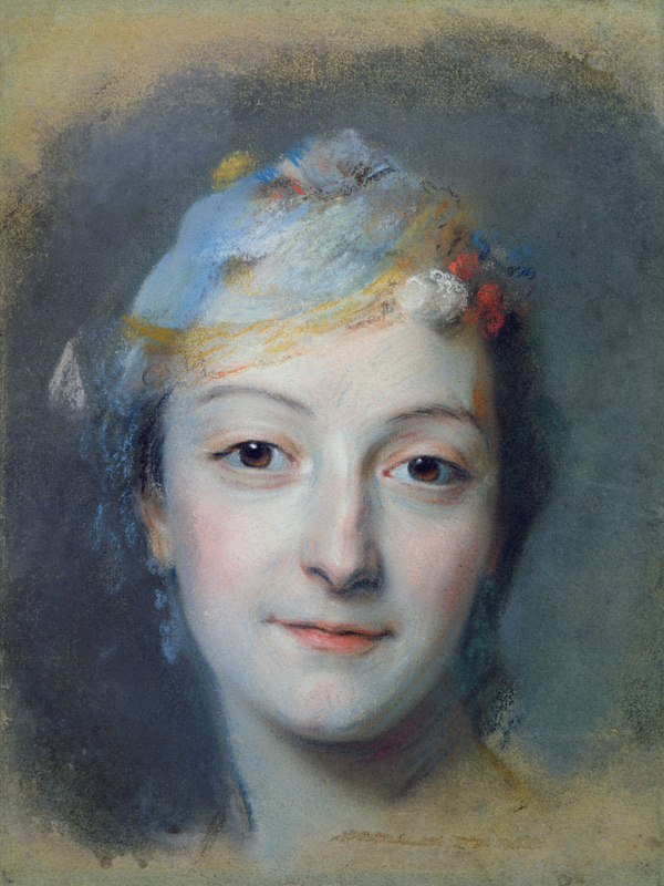 Portrait of Marie Fel (1713-78) od Maurice Quentin de La Tour