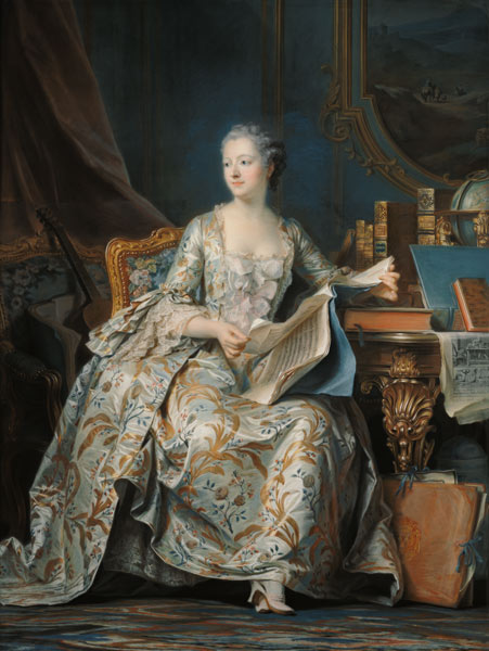 Madame Pompadour od Maurice Quentin de La Tour