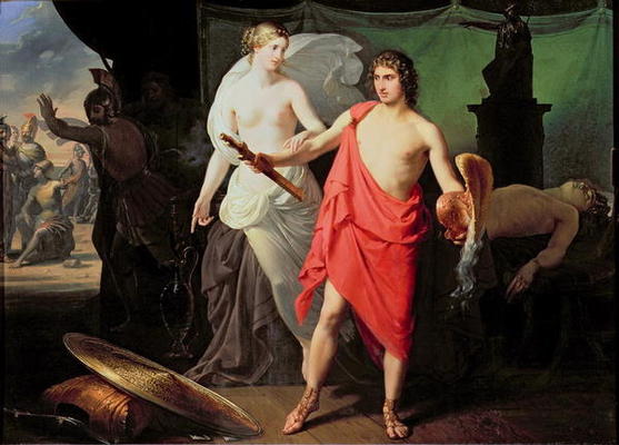 Achilles and Thetis (oil on canvas) od Mauro Conconi