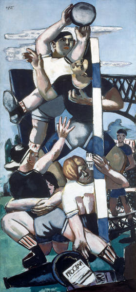 Die Rugbyspieler. 1929. od Max Beckmann
