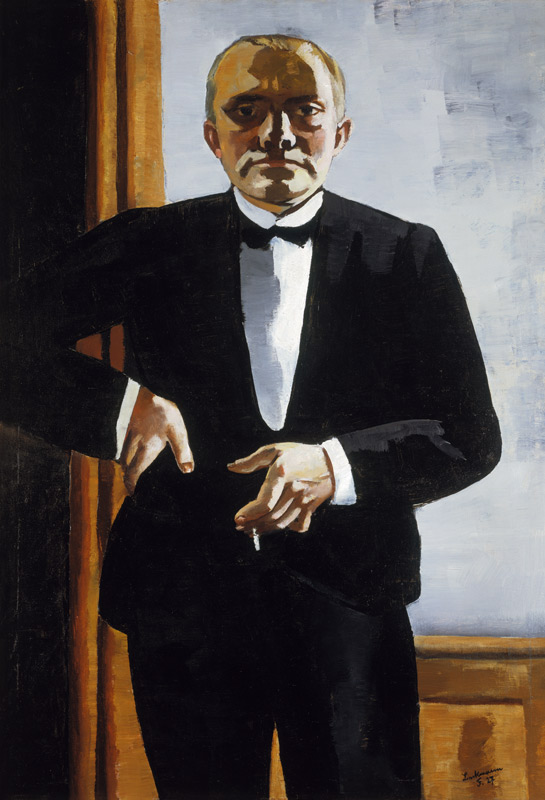 Self-portrait with dinner-suit od Max Beckmann