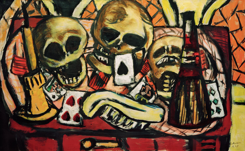 Still Life with Skulls od Max Beckmann