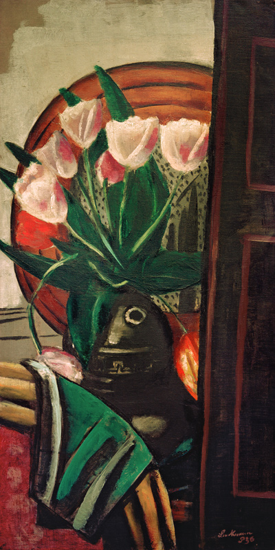 Zátiší s tulipány od Max Beckmann
