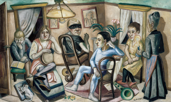 Before the Masked Ball. 1922 od Max Beckmann