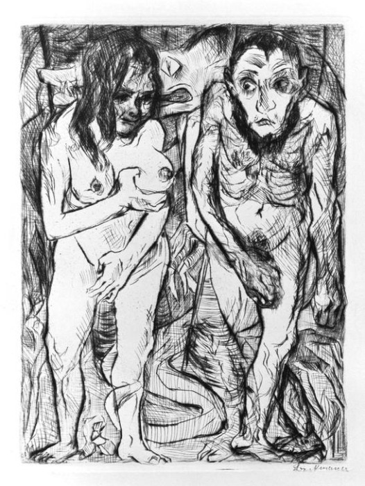 Adam and Eve od Max Beckmann