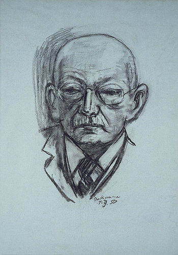 Portrait of Georg Swarzenski. 1950 od Max Beckmann