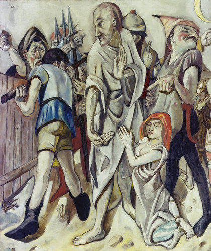 Christ and the Woman Taken in Adultery. 1917 od Max Beckmann