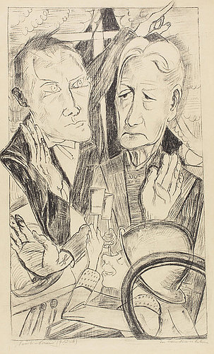 Die Familie (The Family), plate 11 of the series Die Hölle (Hell). od Max Beckmann
