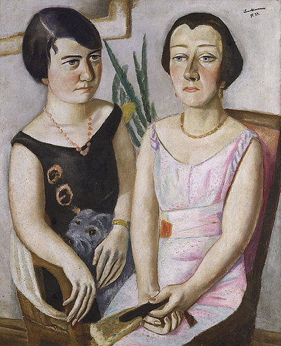 Double Portrait, Marie Swarzenski and Carola Netter. 1923 od Max Beckmann