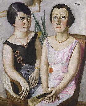 Double Portrait, Marie Swarzenski and Carola Netter. 1923