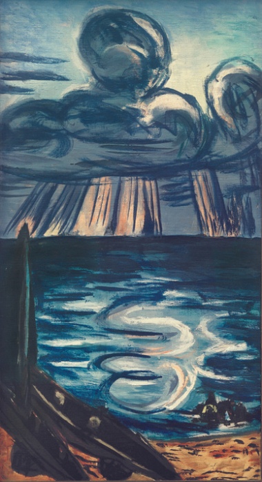 Sea with a large cloud od Max Beckmann