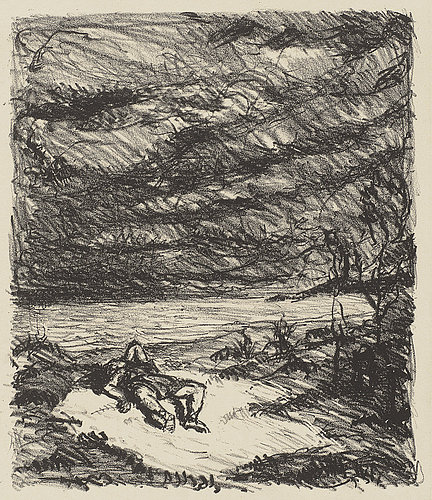 Orpheus am Meer I (Orpheus by the sea I). 1909 od Max Beckmann