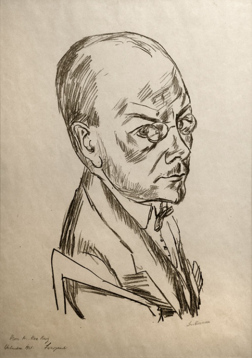 Portrait of Georg Swarzenski od Max Beckmann