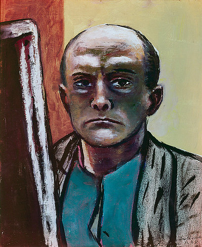 Self Portrait in Olive and Brown. 1945 od Max Beckmann