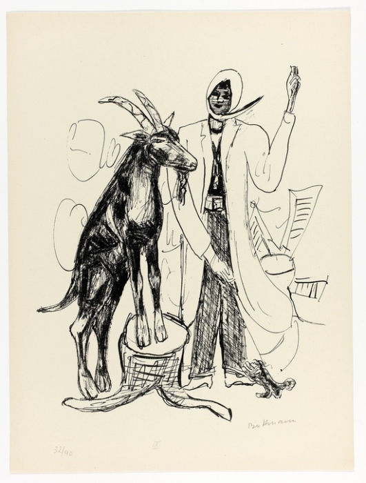 The Buck, plate nine from Day and Dream od Max Beckmann