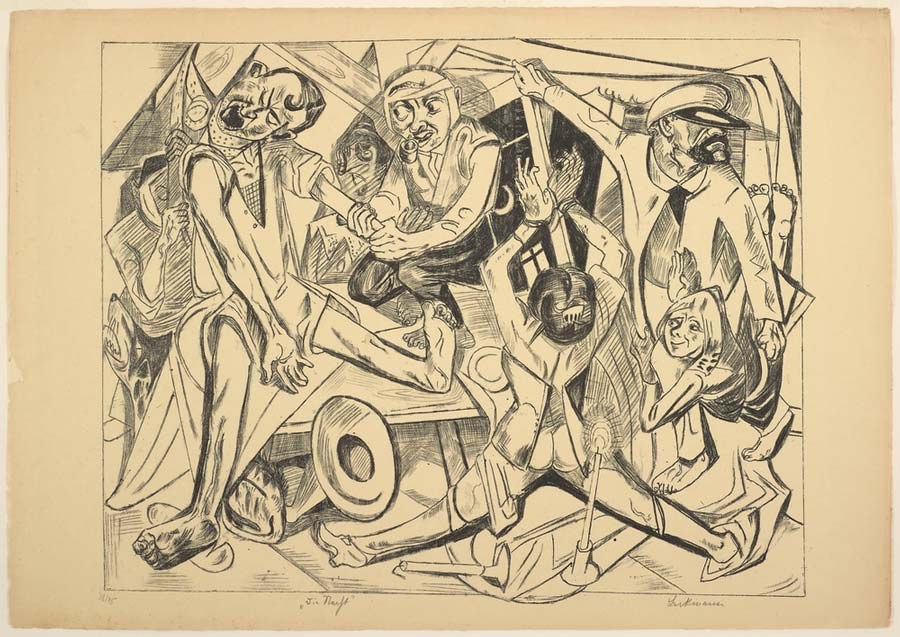 The Night, plate seven from Die Hölle od Max Beckmann