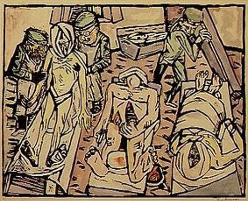 Totenhaus. 1922 od Max Beckmann