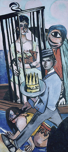 Triptych: The Temptation (of St. Anthony). Right panel. 1936/37 od Max Beckmann