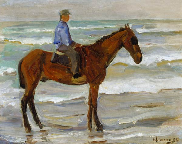Rider on the beach. od Max Liebermann