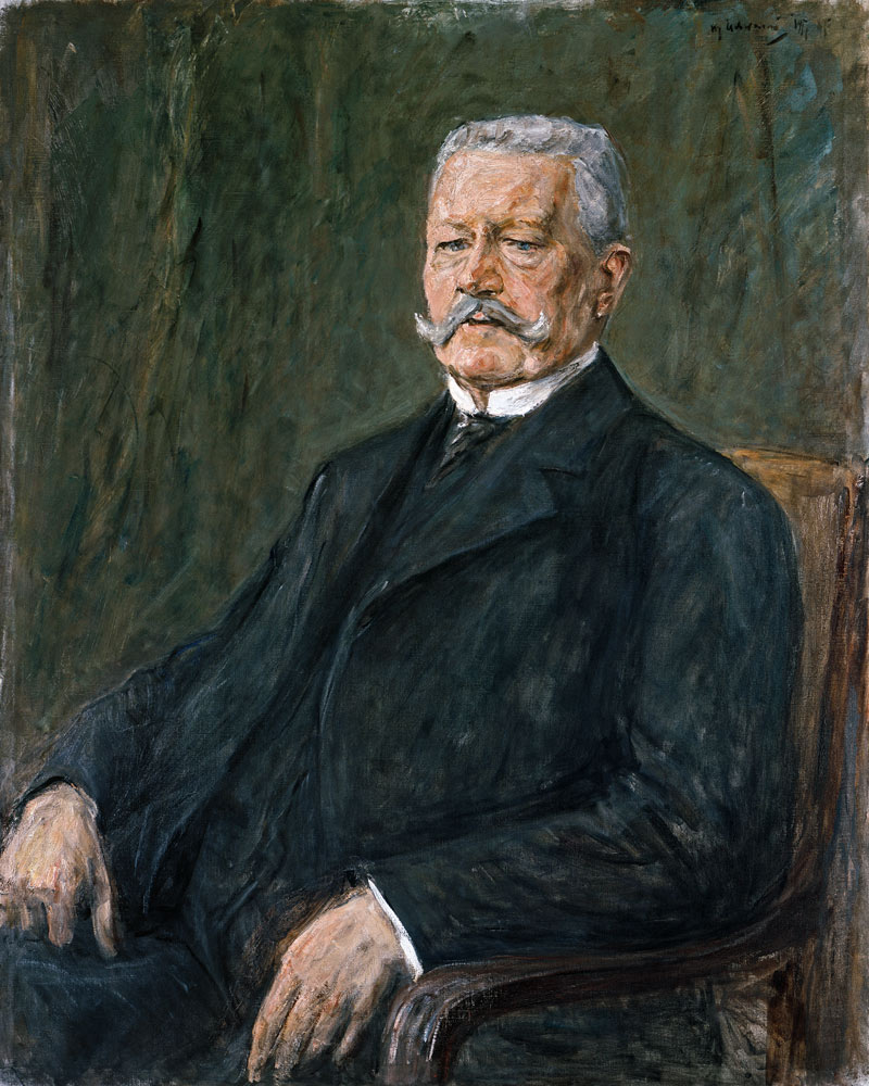 Portrait of Paul von Hindenburg od Max Liebermann
