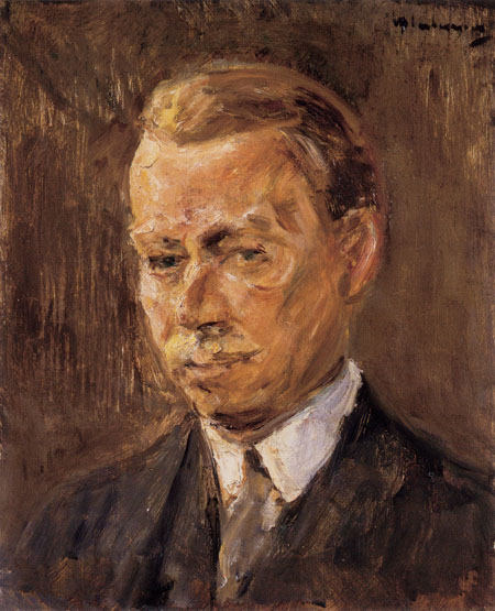 portrait of Erich Hancke od Max Liebermann