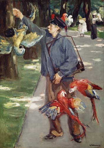 The parrot man od Max Liebermann