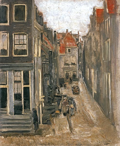Judengasse in Amsterdam od Max Liebermann