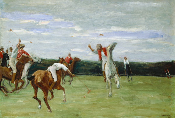 Polo player in Jenischpark, Hamburg, 1903 (oil on canvas) od Max Liebermann
