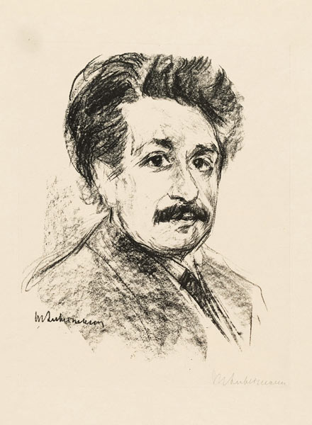 Portrait of Albert Einstein od Max Liebermann