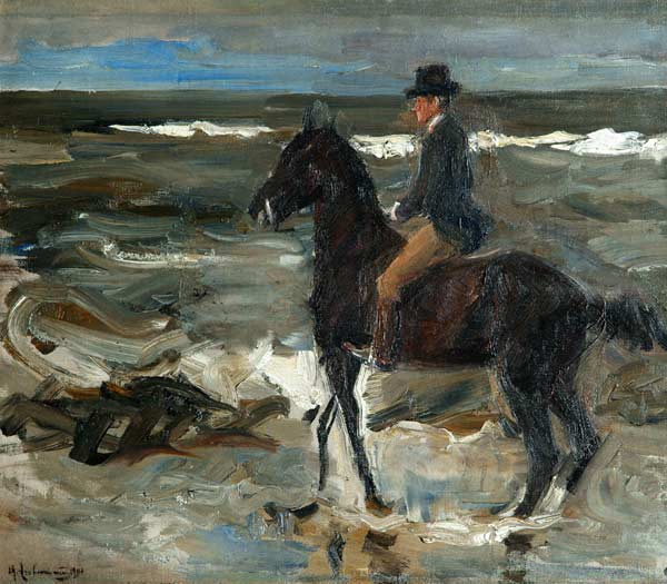 Rider on the Beach od Max Liebermann