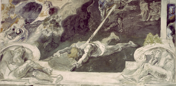 M.Slevogt / Death of Siegfried / 1924 od Max Slevogt