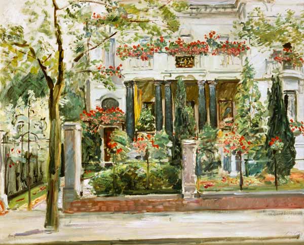 Front garden of Steinbart's villa in Berlin od Max Slevogt