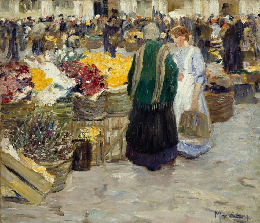 Blumenmarkt an der Rochuskirche od Max Stern