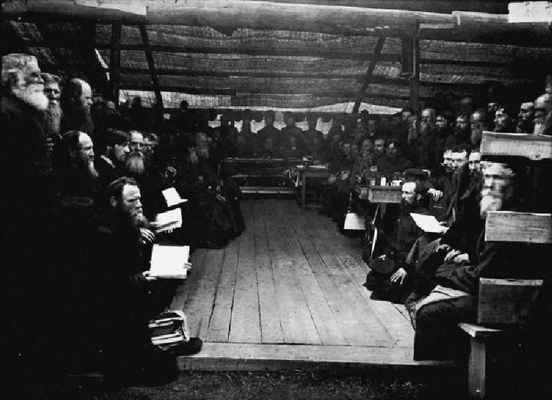 Meeting of Old Believers at Nizhny Novgorod od Maxim Petrovich Dmitriev
