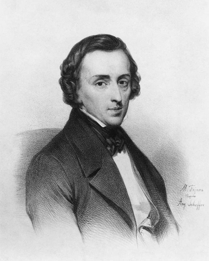 Frederic Chopin, after Ary Scheffer (1795-1858) od Maximilian Fajans