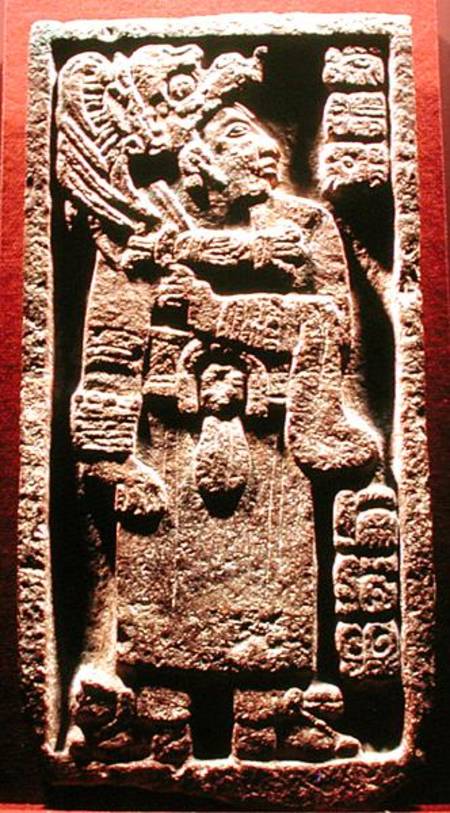 Stone found at Oxkintok od Mayan