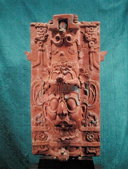 Toniatuh, the Sun God, from the Temple of the Cross, Palenque, Maya Classic Period od Mayan