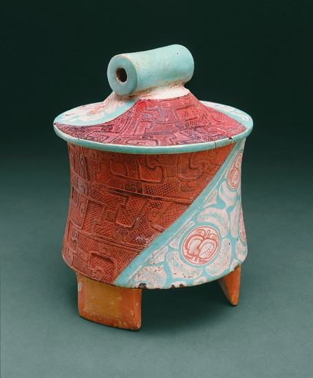 Tripod vessel with slab-legs od Mayan